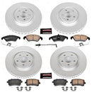 PowerStop Genuine Geomet Coated Rotor and Carbon-Fiber Ceramic Brake Pad Kit