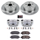 PowerStop OE Stock Replacement Low-Dust Ceramic Brake Pad, Rotor and Caliper Kit