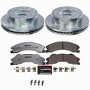 PowerStop Z36 Carbon-Fiber Ceramic Brake Pad with Drilled and Slotted Rotor Kit