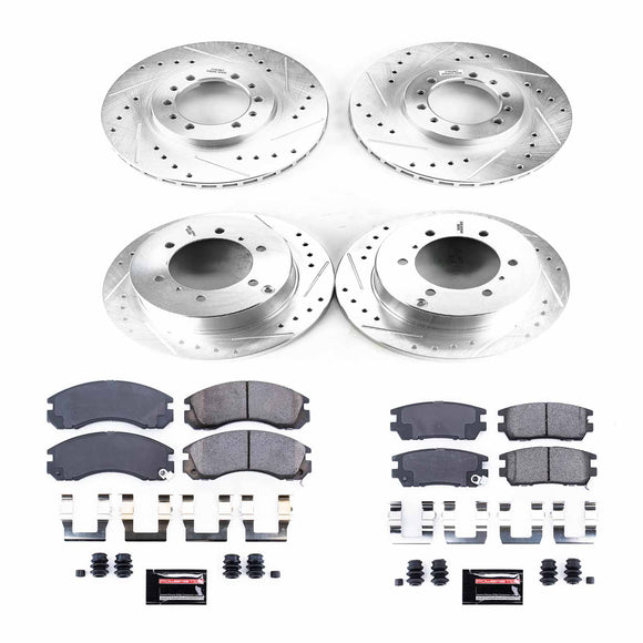 PowerStop Z23 Daily Driver Carbon-Fiber Ceramic Brake Pad and Drilled & Slotted