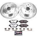 PowerStop Z36 Carbon-Fiber Ceramic Brake Pad with Drilled and Slotted Rotor Kit