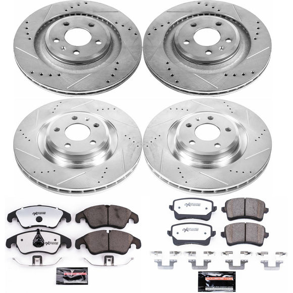 PowerStop Z26 Street Performance Ceramic Brake Pad and Drilled & Slotted Rotor K