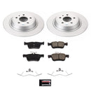 PowerStop Genuine Geomet Coated Rotor and Low-Dust Ceramic Brake Pad Kit