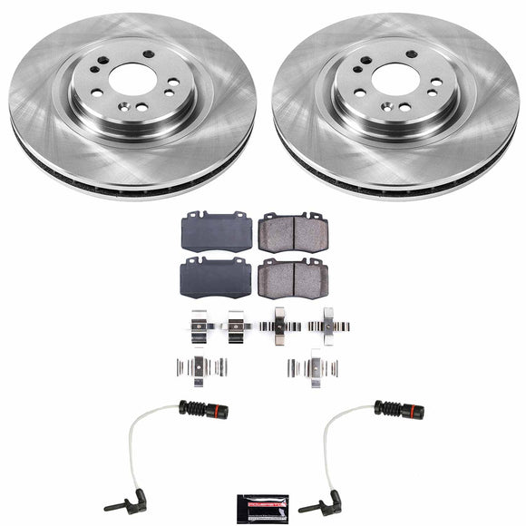 PowerStop OE Stock Replacement Low-Dust Ceramic Brake Pad and Rotor Kit