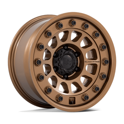 18x8.5 Black Rhino BR012 Outback Matte Black W/ Gunmetal Lip 6x139.7 ET0 Wheel