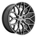 19X8.5 Niche M262 MAZZANTI Gloss Black Brushed Face 5X114.3 ET35 wheel/rim