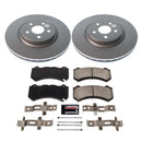 PowerStop Genuine Geomet Coated Rotor and Low-Dust Ceramic Brake Pad Kit