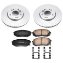 PowerStop Genuine Geomet Coated Rotor and Low-Dust Ceramic Brake Pad Kit
