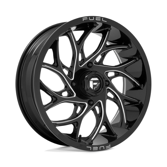 20X7 Fuel UTV D741 Runner Gloss Black Milled 4X156 ET13 wheel/rim