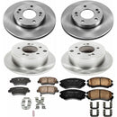 PowerStop OE Stock Replacement Low-Dust Ceramic Brake Pad and Rotor Kit