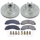 PowerStop Genuine Geomet Coated Rotor and Low-Dust Ceramic Brake Pad Kit