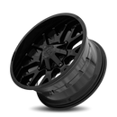 20x10 Hardrock Affliction Gloss Black 5x127/139.7 ET-19 wheel/rim
