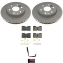 PowerStop Genuine Geomet Coated Rotor and Low-Dust Ceramic Brake Pad Kit
