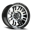 17x9.5 Vision 409 Inferno Gloss Blk Machined 5x5 (5x127) ET-18 wheel/rim