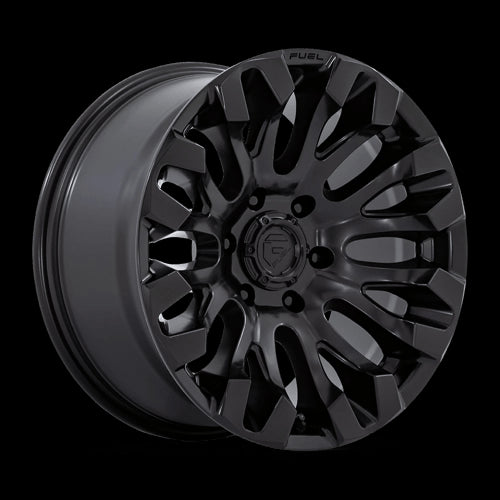 18X9 Fuel 1PC D831 Quake Blackout 6X139.7 6X5.5 ET1 Wheel Rim - 0