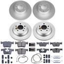 PowerStop Genuine Geomet Coated Rotor and Carbon-Fiber Ceramic Brake Pad Kit