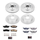 PowerStop Genuine Geomet Coated Rotor and Low-Dust Ceramic Brake Pad Kit