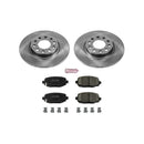 PowerStop OE Stock Replacement Low-Dust Ceramic Brake Pad and Rotor Kit