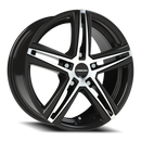 16X7 Vision 640 Nitrous Gloss Black Machined Face Wheel 5x114.3 5x4.5 ET40 CB73.