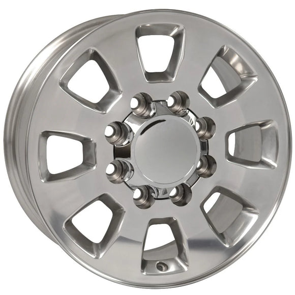 18" Replica Wheel CV75A Fits GMC Sierra Rim 18x8 Polished Wheel
