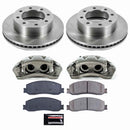 PowerStop OE Stock Replacement Low-Dust Ceramic Brake Pad, Rotor and Caliper Kit