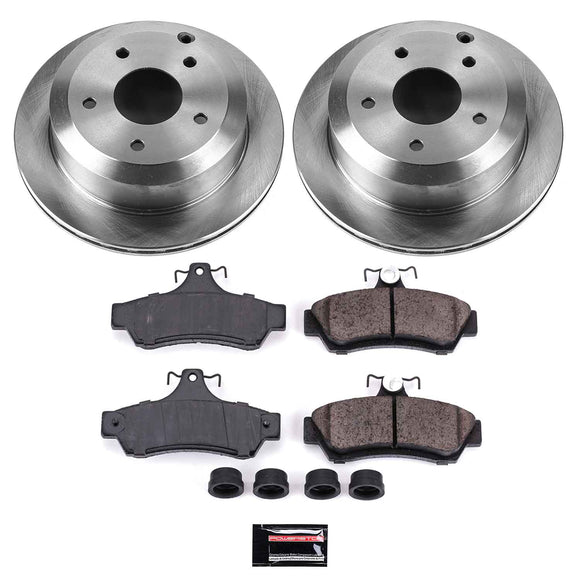 PowerStop OE Stock Replacement Low-Dust Ceramic Brake Pad and Rotor Kit