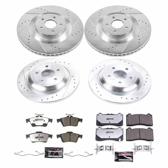 PowerStop Z26 Street Performance Ceramic Brake Pad and Drilled & Slotted Rotor K