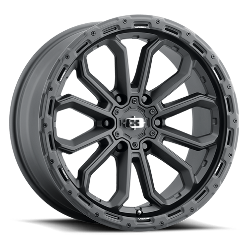 18x9 Vision 405 Korupt Satin Black 6x135 ET12 Wheel Rim