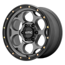 17X9 KMC KM541 DIRTY HARRY Satin Gray With Black Lip 5X127 ET-12 wheel/rim-4