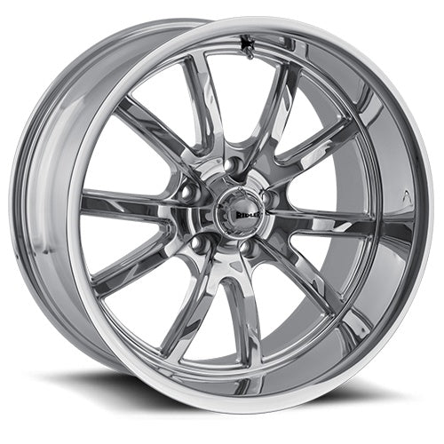 20x8.5 Ridler 650 Chrome Wheel/Rim 5x114.3 5-114.3 20-8.5 ET0