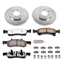 PowerStop Z36 Carbon-Fiber Ceramic Brake Pad with Drilled and Slotted Rotor Kit