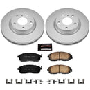 PowerStop Genuine Geomet Coated Rotor and Low-Dust Ceramic Brake Pad Kit