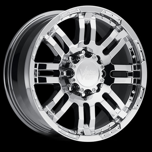 16x8 Vision 375 Warrior Chrome 8x165.1 8x6.5 ET-6 Wheel Rim