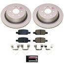 PowerStop Genuine Geomet Coated Rotor and Low-Dust Ceramic Brake Pad Kit