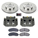 PowerStop OE Stock Replacement Low-Dust Ceramic Brake Pad, Rotor and Caliper Kit