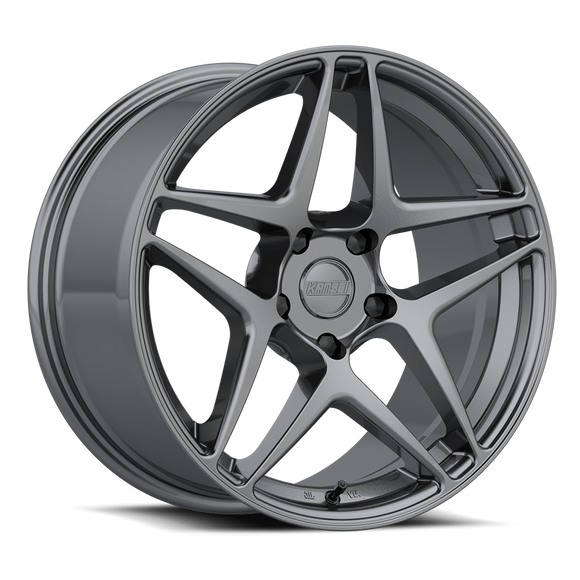 18x9 Kansei K15G Astro Gunmetal 5x120 ET22 CB72.56 Wheel