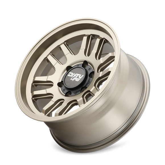 17x9 Dirty Life Canyon Satin Gold 5x127 ET-12 CB71.5 Wheel Rim