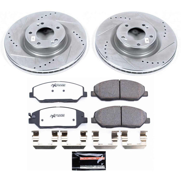 PowerStop Z26 Street Performance Ceramic Brake Pad and Drilled & Slotted Rotor K