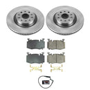 PowerStop OE Stock Replacement Low-Dust Ceramic Brake Pad and Rotor Kit