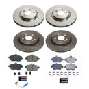PowerStop OE Stock Replacement Low-Dust Ceramic Brake Pad and Rotor Kit