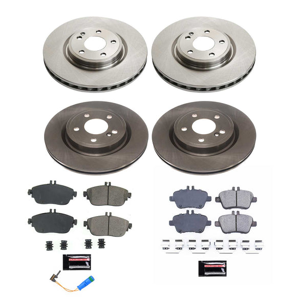 PowerStop OE Stock Replacement Low-Dust Ceramic Brake Pad and Rotor Kit