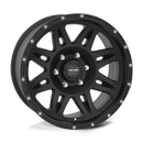 17X9 Pro Comp Alloys PA5 Torq Flat Black 5x114.3 ET-6 Wheel Rim
