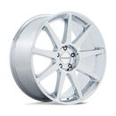 22X9.5 Status Mammoth Chrome 5X127 5X5 ET30 Wheel Rim-1