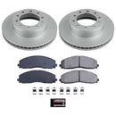 PowerStop Genuine Geomet Coated Rotor and Low-Dust Ceramic Brake Pad Kit