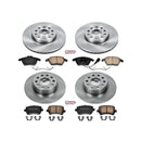 PowerStop OE Stock Replacement Low-Dust Ceramic Brake Pad and Rotor Kit