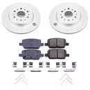 PowerStop Genuine Geomet Coated Rotor and Low-Dust Ceramic Brake Pad Kit