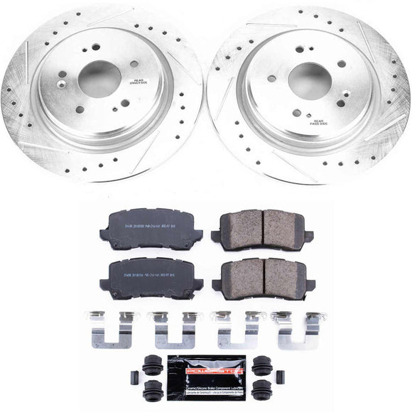 PowerStop Z23 Daily Driver Carbon-Fiber Ceramic Brake Pad and Drilled & Slotted