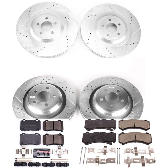 PowerStop Z23 Daily Driver Carbon-Fiber Ceramic Brake Pad and Drilled & Slotted