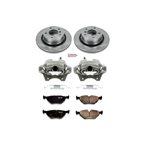 PowerStop OE Stock Replacement Low-Dust Ceramic Brake Pad, Rotor and Caliper Kit