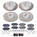 PowerStop Semi-Coated Rotor and Low-Dust Ceramic Brake Pad Kit
